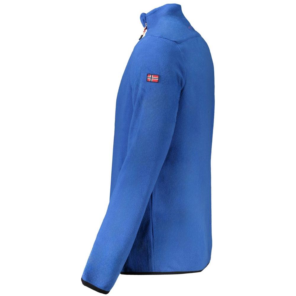 Norway 1963 Blue Polyester Men Sweater Norway 1963 Steel Blue