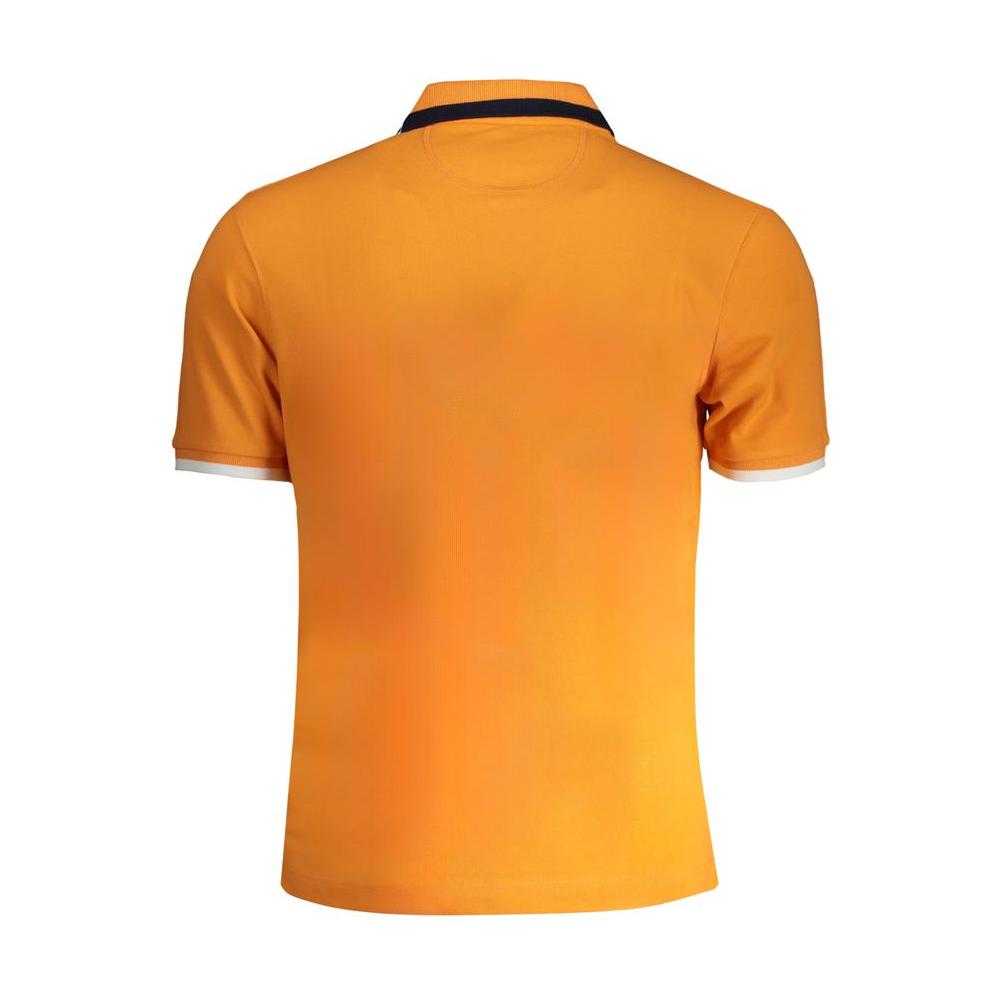 La Martina Orange Cotton Polo Shirt