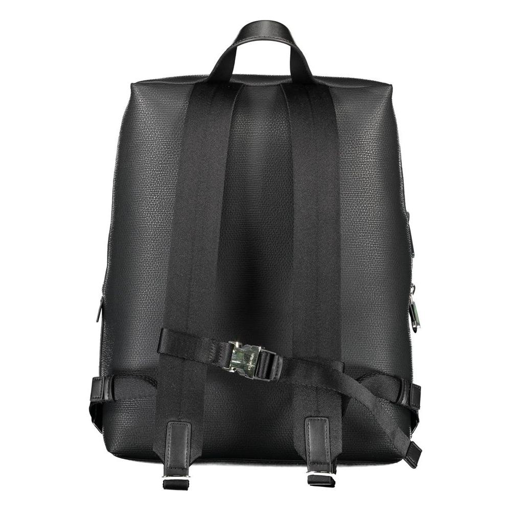 Calvin Klein Black Polyester Men Backpack