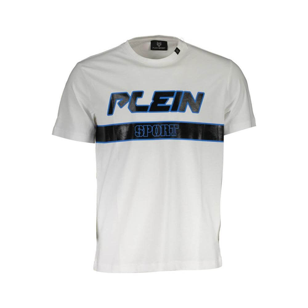 Plein Sport White Cotton Men T-Shirt