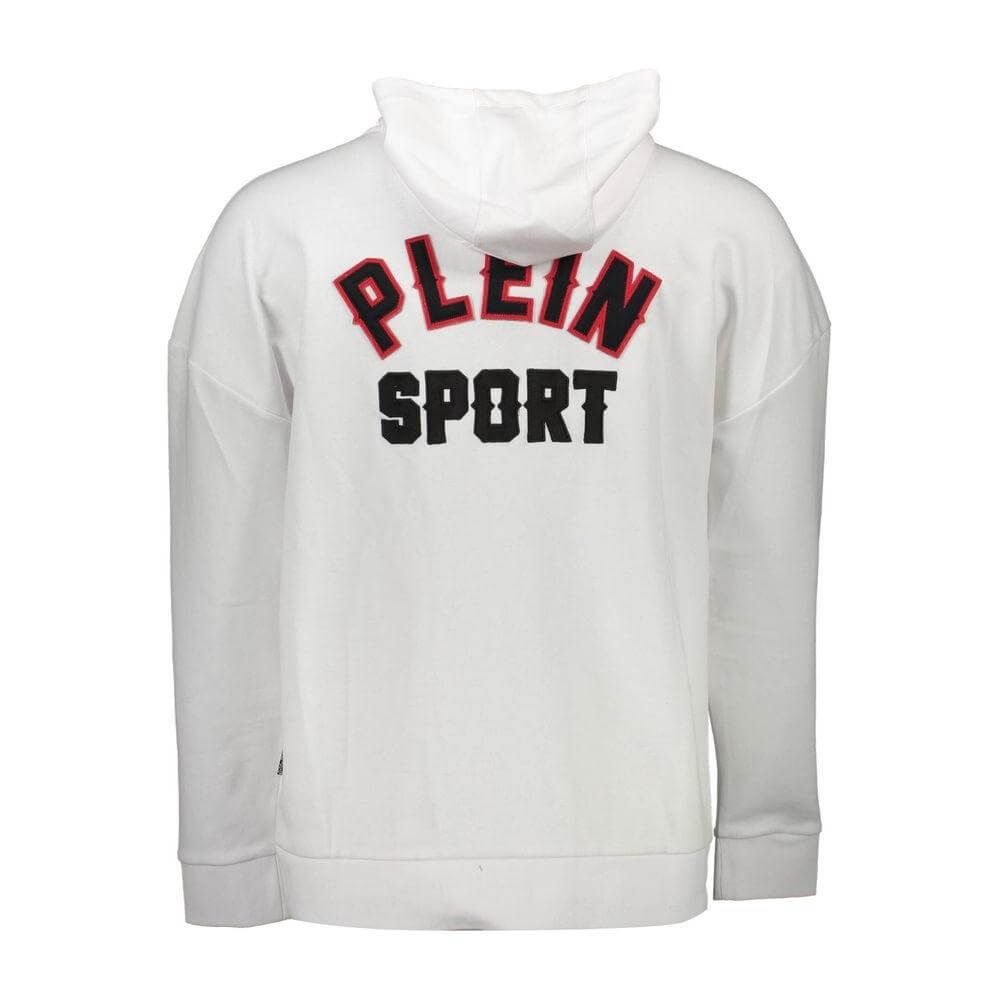 Plein Sport White Cotton Men Sweater