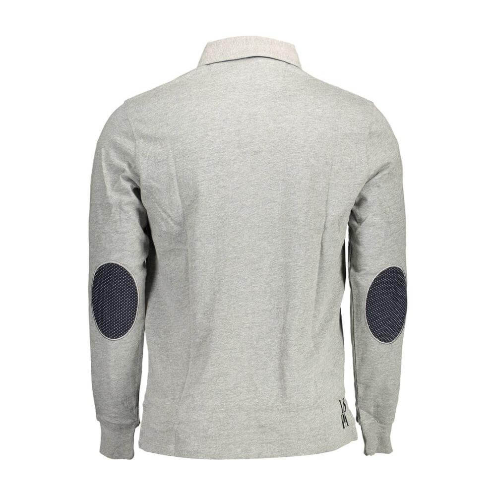 U.S. POLO ASSN. Gray Cotton Men Polo Shirt