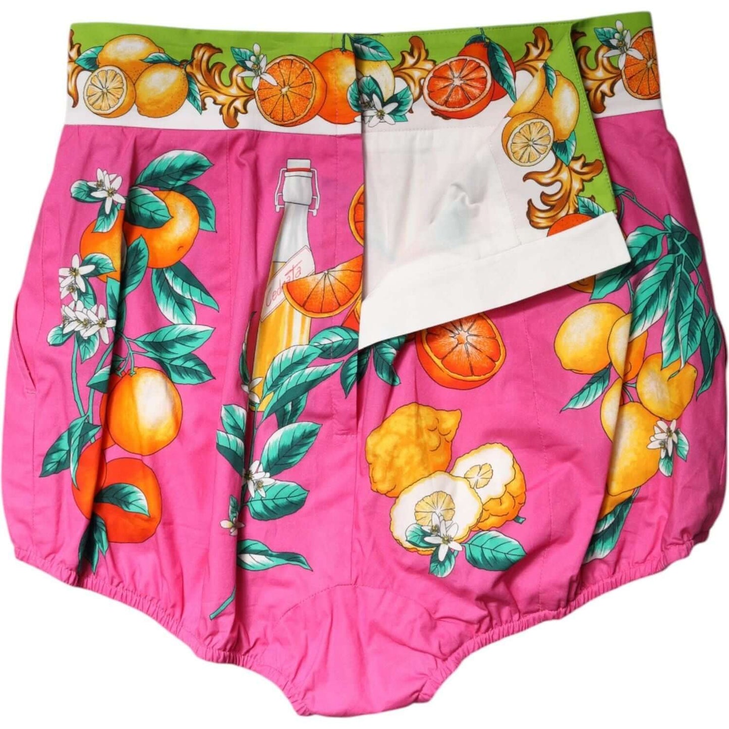 Dolce & Gabbana Pink Printed High Waist Hot Pants Shorts