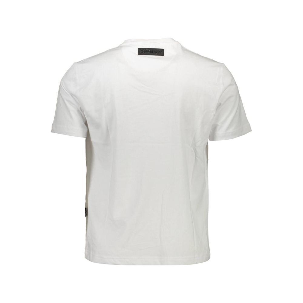 Plein Sport White Cotton Men T-Shirt