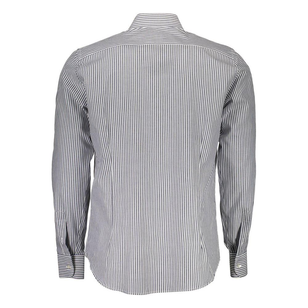La Martina Blue Cotton Men Shirt