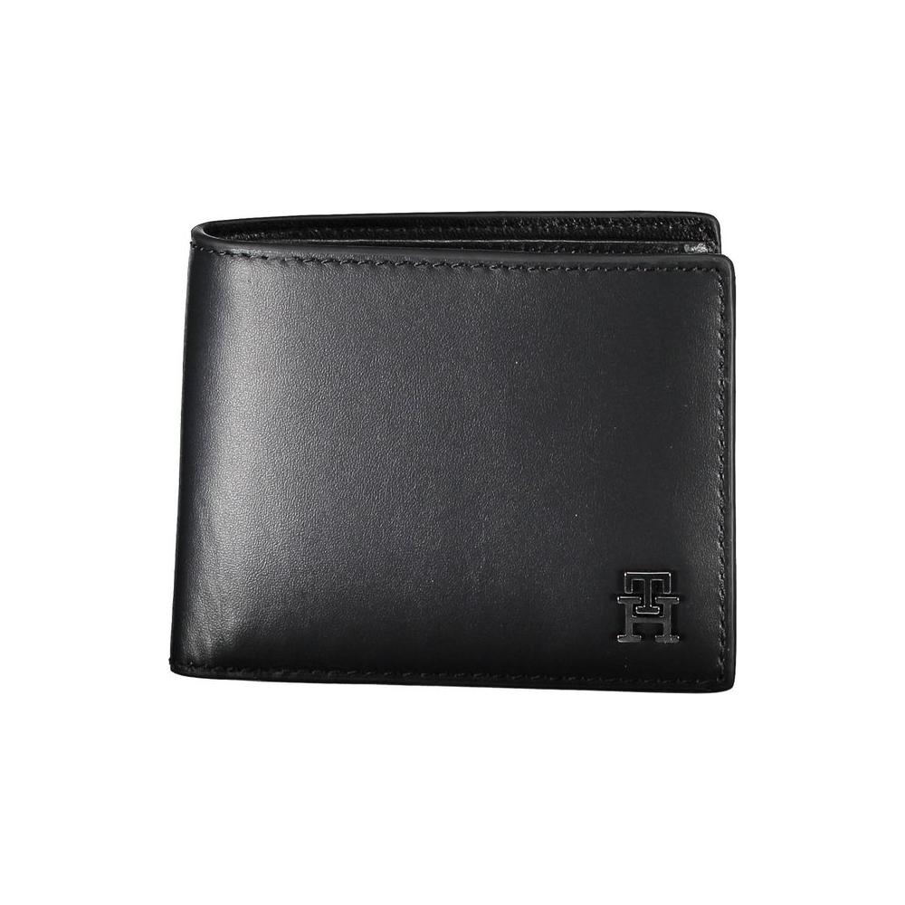 Tommy Hilfiger Black Leather Men Wallet