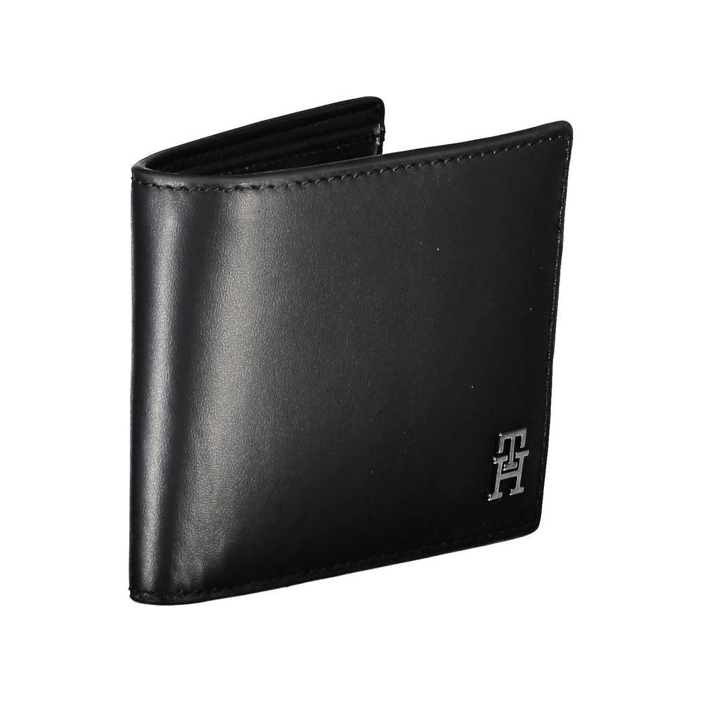 Tommy Hilfiger Black Leather Men Wallet