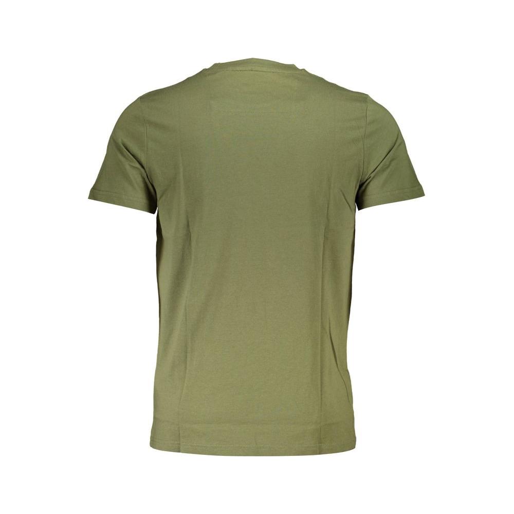 Cavalli Class Green Cotton T-Shirt
