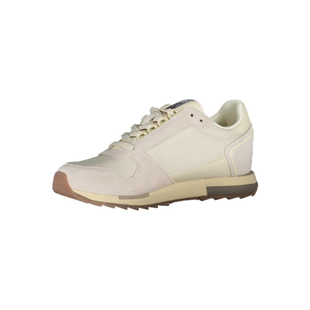 Napapijri Gray Leather Men Sneaker
