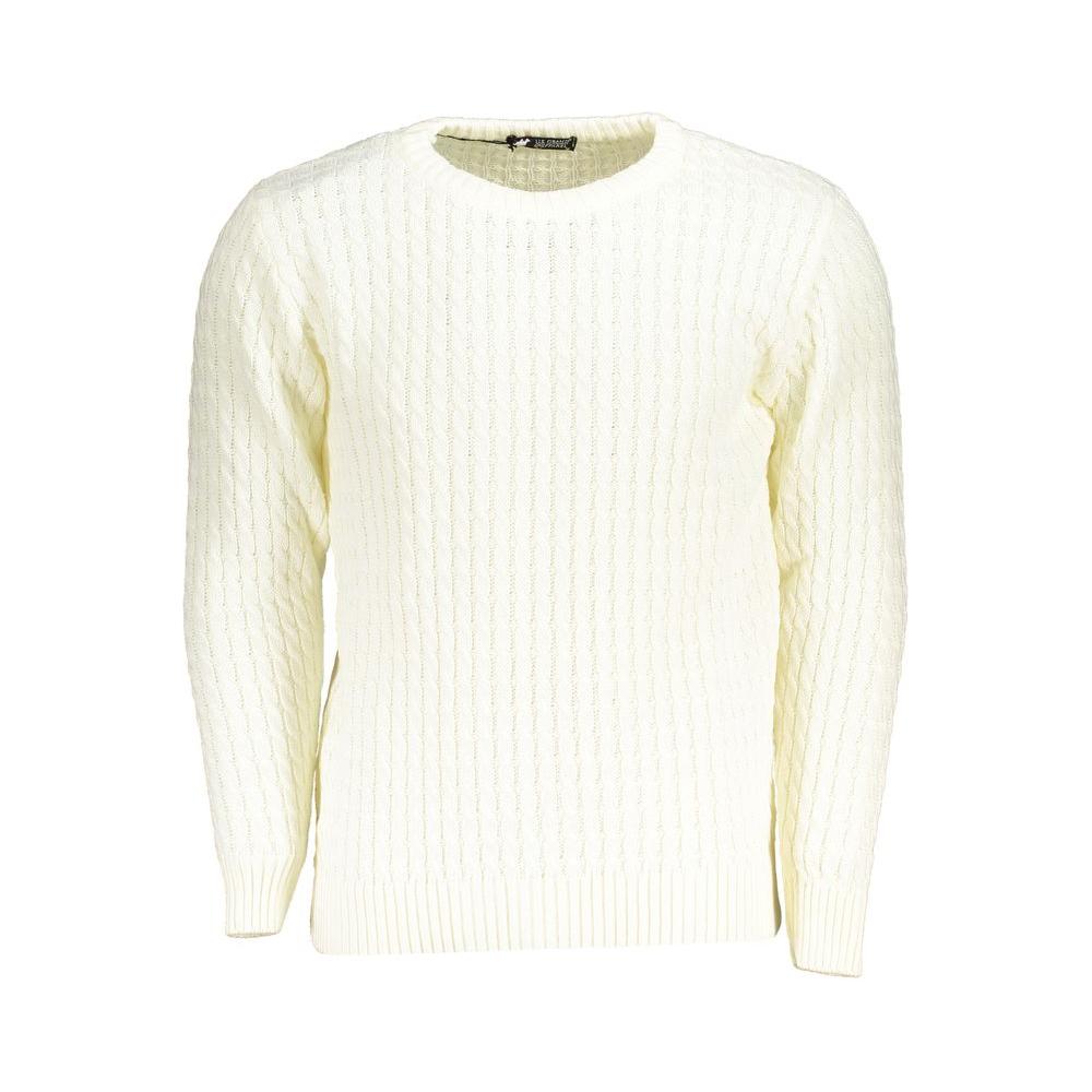 U.S. Grand Polo White Fabric Sweater