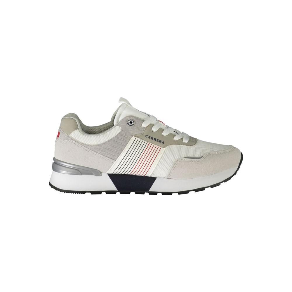Carrera White Polyester Sneaker