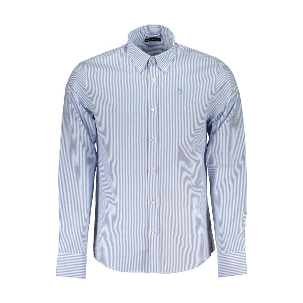 North Sails Light Blue Cotton Men Shirt