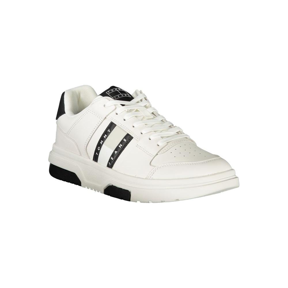 Tommy Hilfiger White Polyethylene Men Sneaker