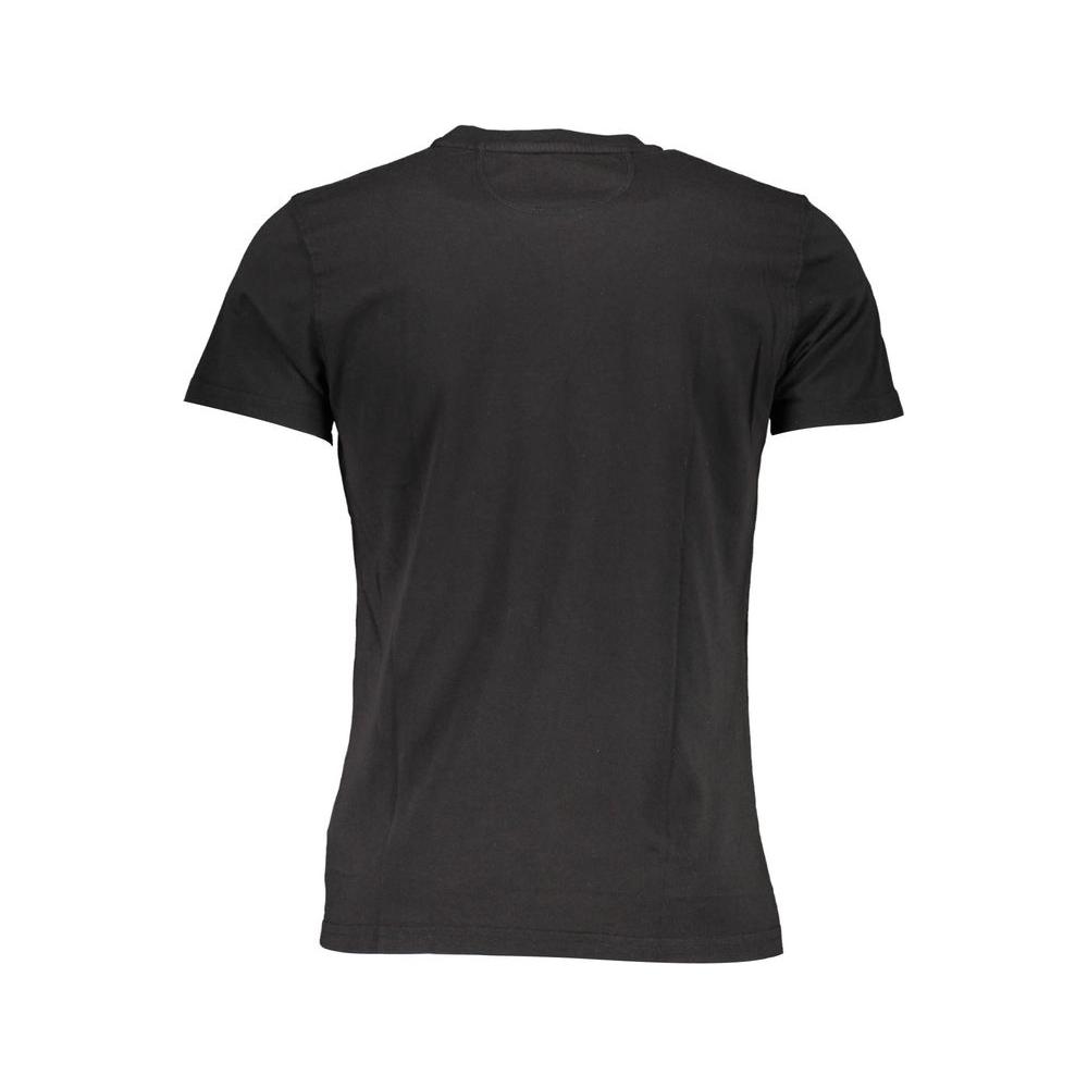 La Martina Black Cotton Men T-Shirt