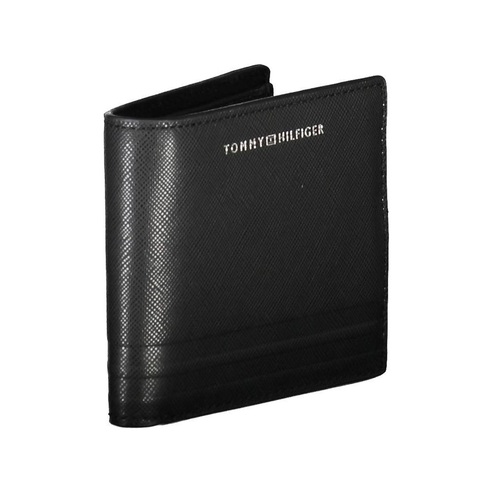 Tommy Hilfiger Black Leather Mens Wallet