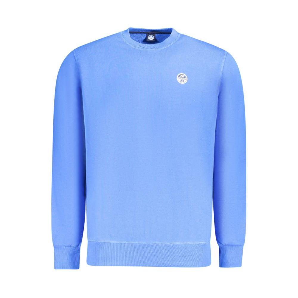 North Sails Blue Cotton Men Sweater
