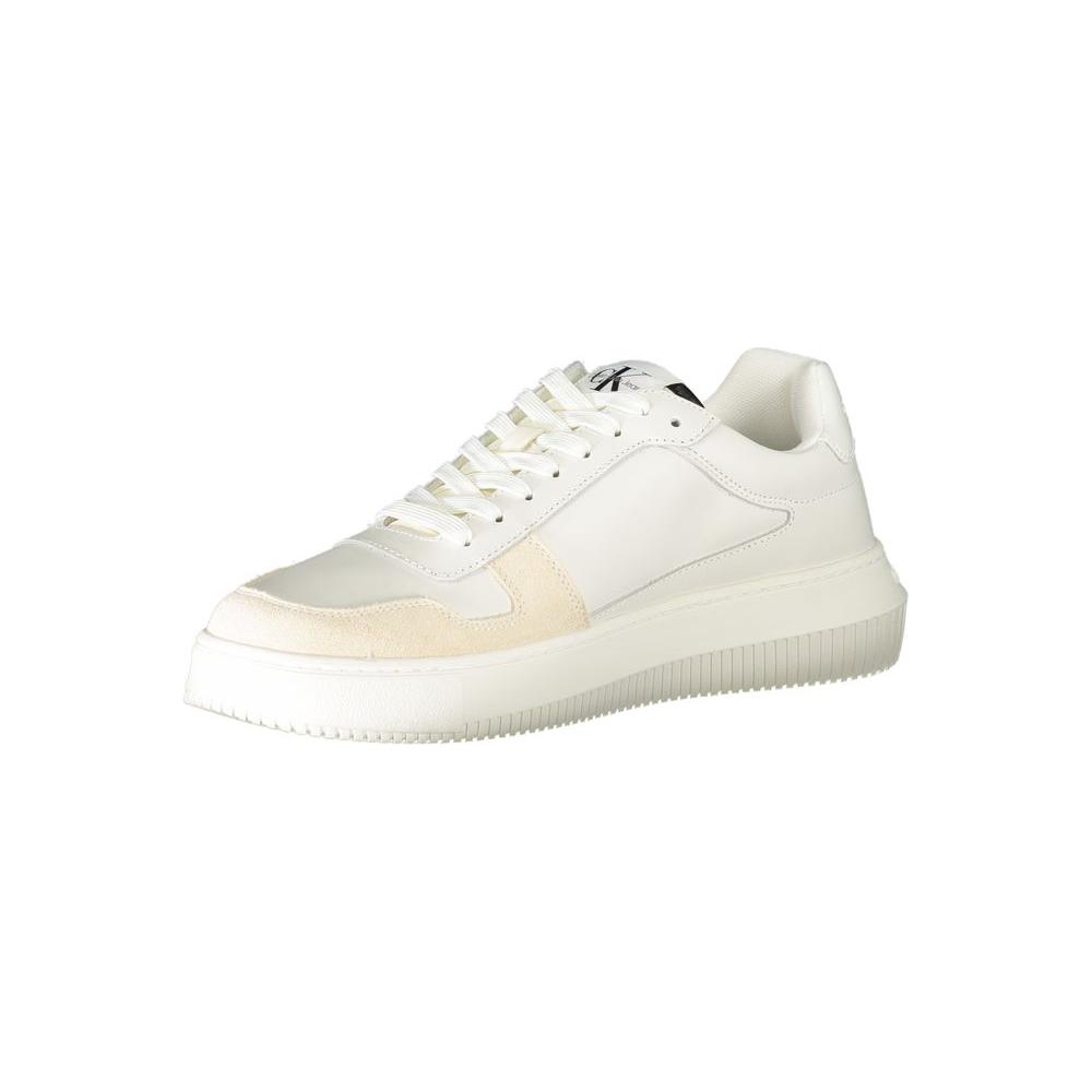 Calvin Klein White Polyester Sneaker