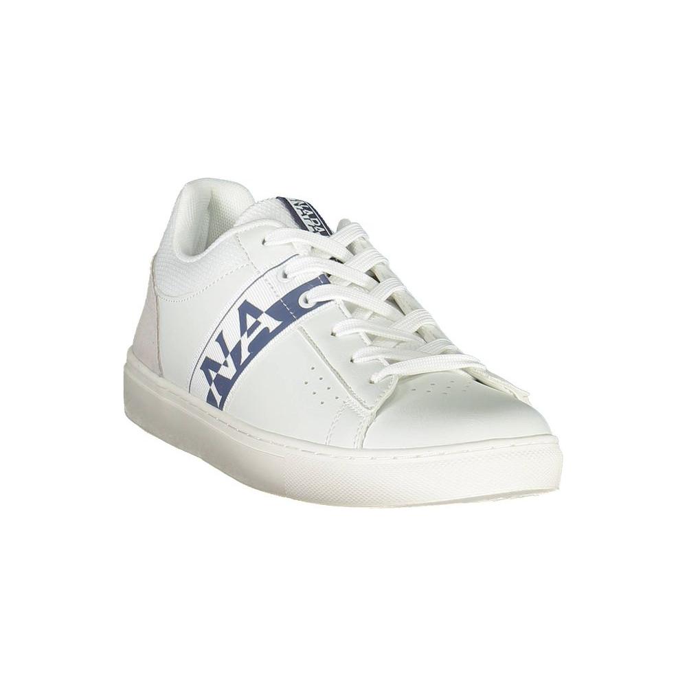 Napapijri White Leather Men Sneaker