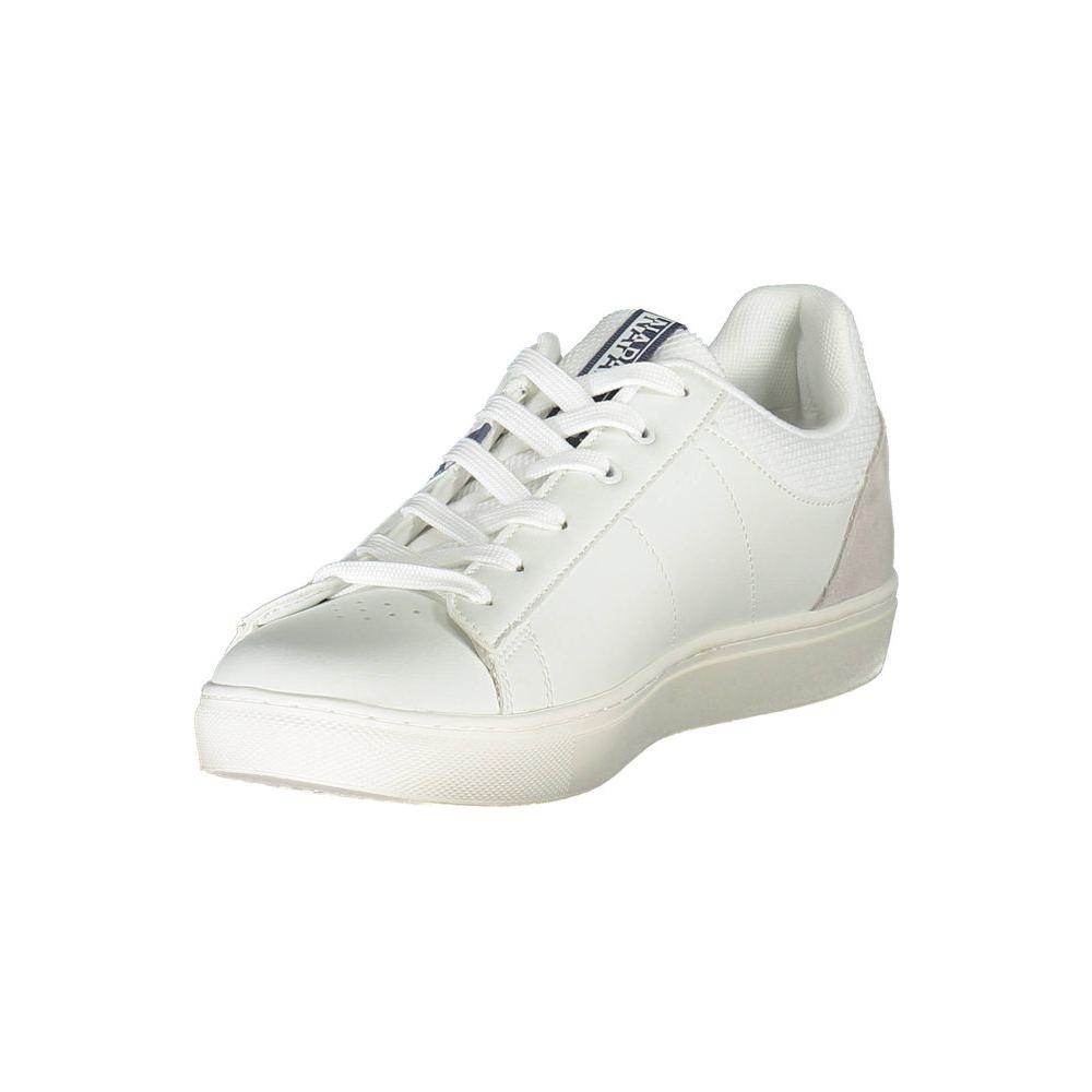 Napapijri White Leather Men Sneaker