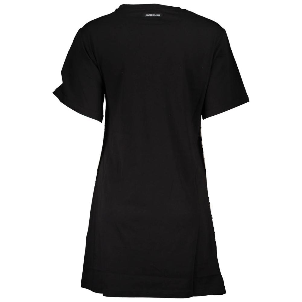 Cavalli Class Black Cotton Women Dress