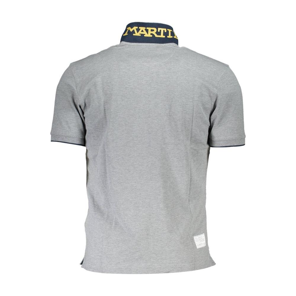 La Martina Brown Cotton Men Polo Shirt