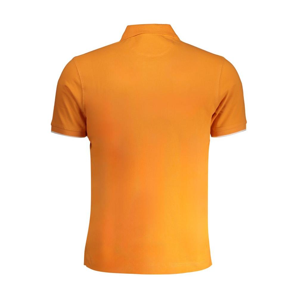 La Martina Orange Cotton Polo Shirt