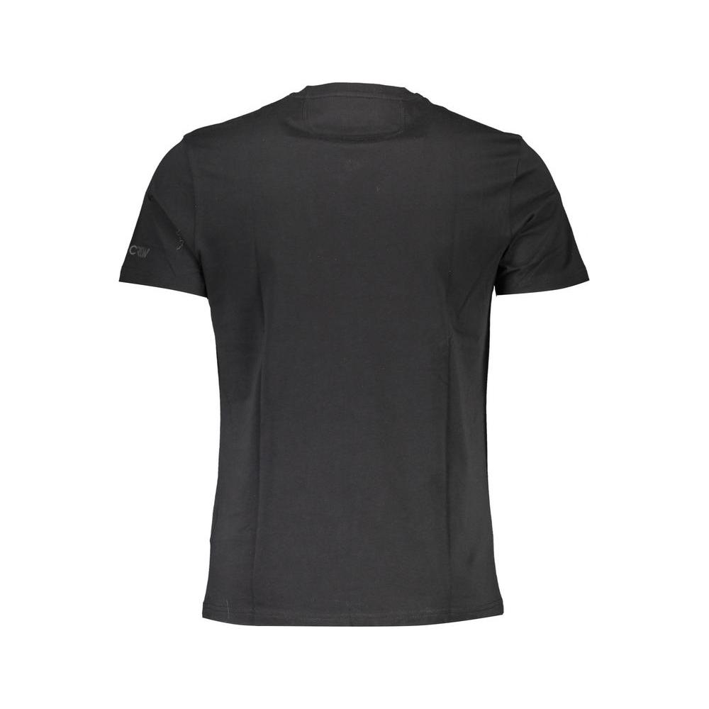 La Martina Black Cotton Men T-Shirt