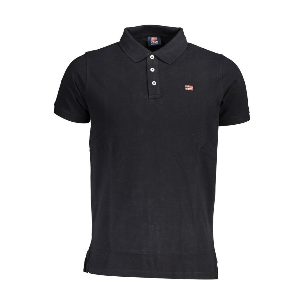 Norway 1963 Black Cotton Polo Shirt