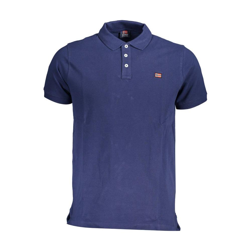 Norway 1963 Blue Cotton Polo Shirt