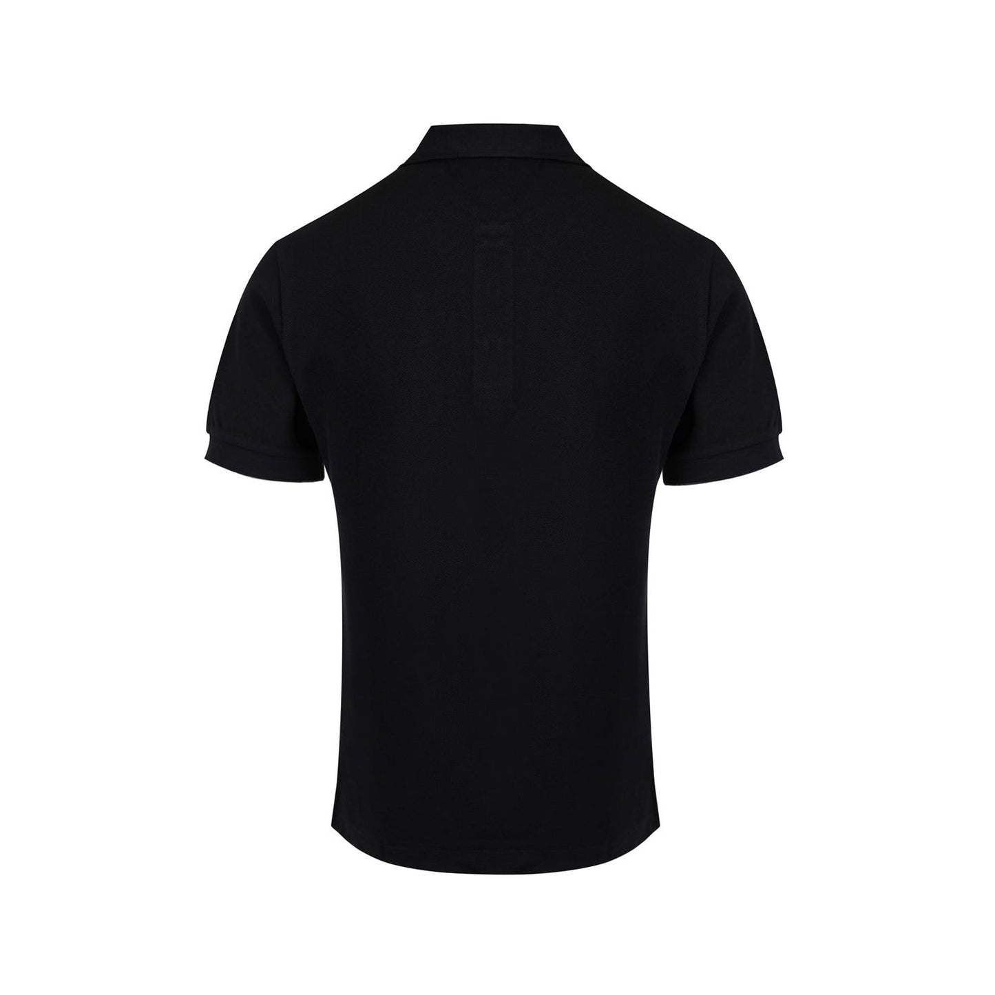 Burberry Black Cotton Collared Polo Shirt