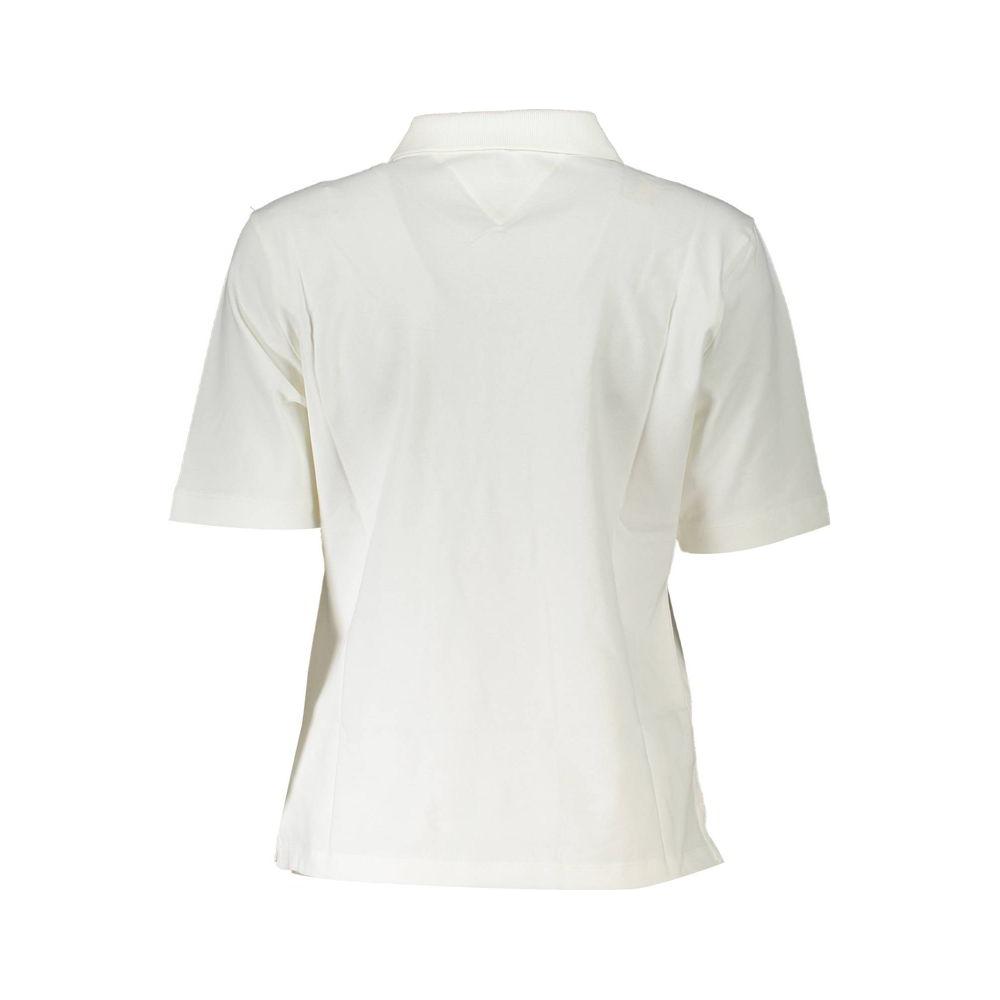 Tommy Hilfiger White Cotton Women Polo Shirt