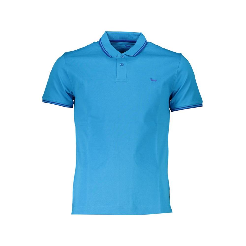 Harmont & Blaine Light Blue Cotton Men Polo Shirt
