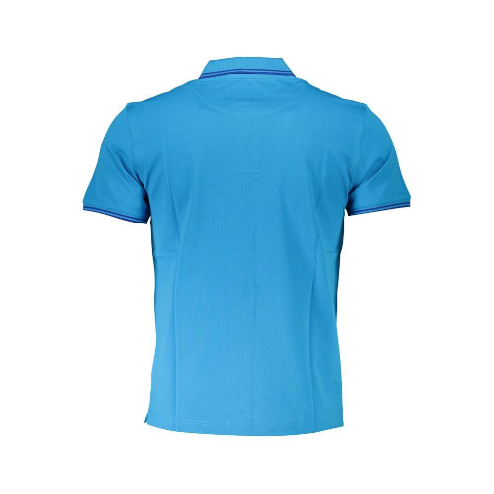 Harmont & Blaine Light Blue Cotton Men Polo Shirt