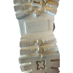 Dolce & Gabbana White Leather Rubber Logo Ankle Boots Shoes LA11042#2-37