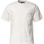 Dolce & Gabbana White Cotton Logo Embossed Crew Neck T-shirt TSH90502-48