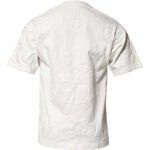 Dolce & Gabbana White Cotton Logo Embossed Crew Neck T-shirt TSH90502-48