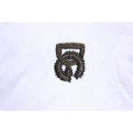 Dolce & Gabbana White Logo Embroidery Crew Neck T-shirt TSH90510-56