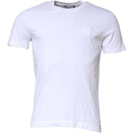 Dolce & Gabbana White Cotton Men Crew Neck Tee T-shirt TSH90635-48