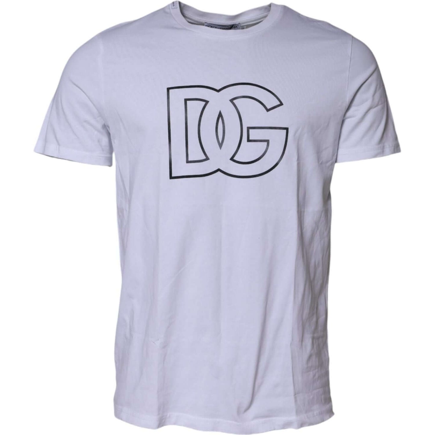 Dolce & Gabbana White DG Logo Print Short Sleeves T-shirt TSH90637-50