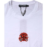 Dolce & Gabbana White DG LOVE Patch Short Sleeves T-shirt TSH90639-56