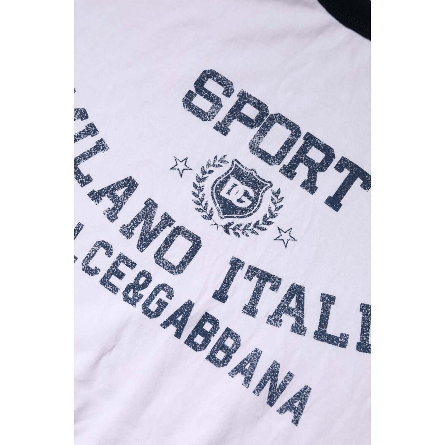 Dolce & Gabbana White DG Logo Print Short Sleeve T-shirt TSH90643-52