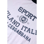 Dolce & Gabbana White DG Logo Print Short Sleeve T-shirt TSH90643-52