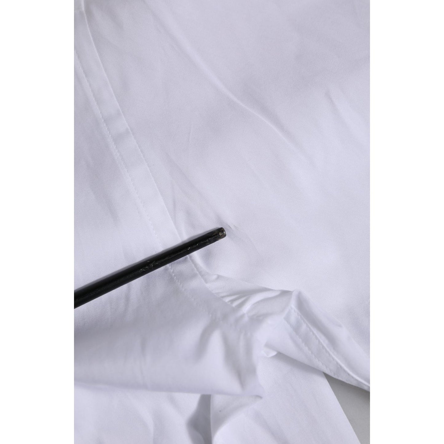 Dolce & Gabbana White Cotton Short Sleeves Men Formal Shirt TSH906764-37