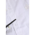Dolce & Gabbana White Cotton GOLD Long Sleeves Formal Shirt TSH906815-38