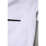 Dolce & Gabbana White Cotton Short Sleeve V-Neck Top T-shirt