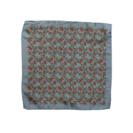Dolce & Gabbana Gray Chilis Silk Square Men Foulard Scarf