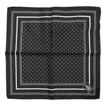 Dolce & Gabbana Black White Polka Dot Men Foulard Scarf