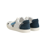 Dolce & Gabbana White Leather Printed Low Top Sneakers Shoes
