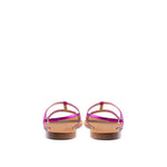 Salvatore Ferragamo Purple Leather Sandal SA-79266320010933-EU37/US7