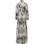 Dolce & Gabbana White Floral Roses Silk Maxi Long Gown Dress DR81742-38